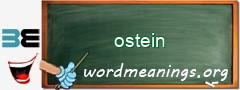 WordMeaning blackboard for ostein